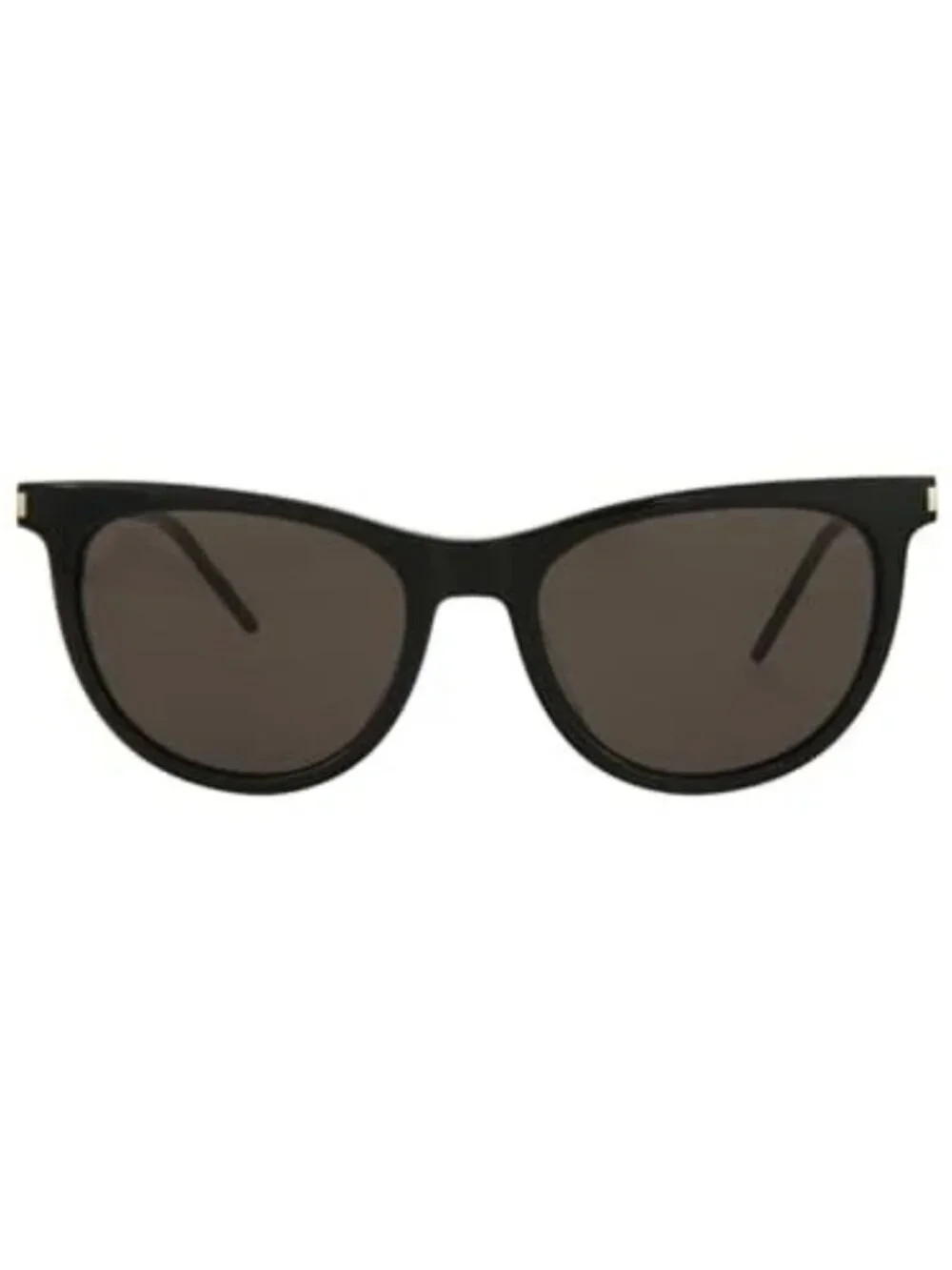 New Saint Laurent Women's Sunglasses Cat Eye Acetate Frame Black Silver Black